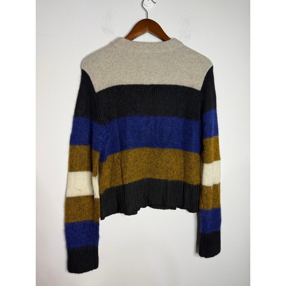 Rag & Bone Britton Knit Stripe Sweater chunky texture Size Large - Picture 5 of 7